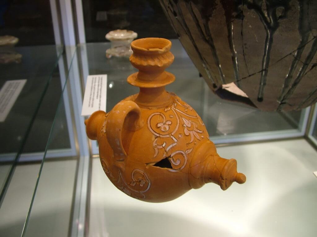 ceramic vessel artifact, colony of avalon, newfoundland, canada
