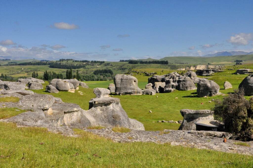 elephant rocks, duntroon, south island, new zealand