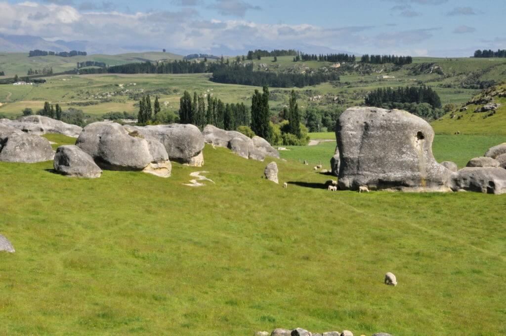 elephant rocks, south island, new zealand