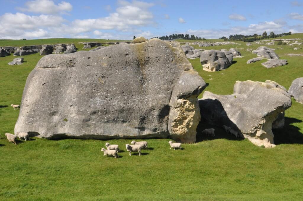 elephant rocks, south island, new zealand
