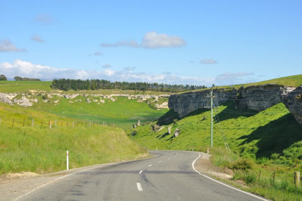a highway near duntroon, south island, new zealand