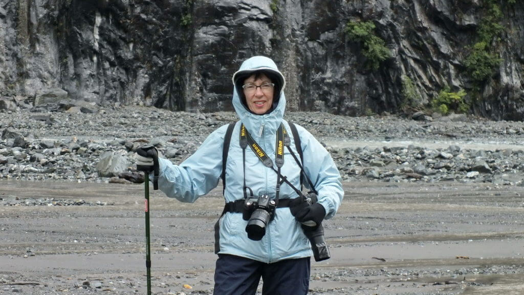 jean in fox glacier valley, south island, new zealand
