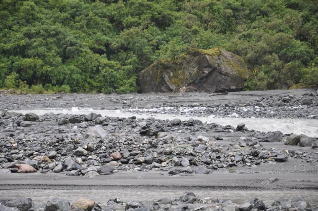 fox river, fox glacier valley, south island, new zealand