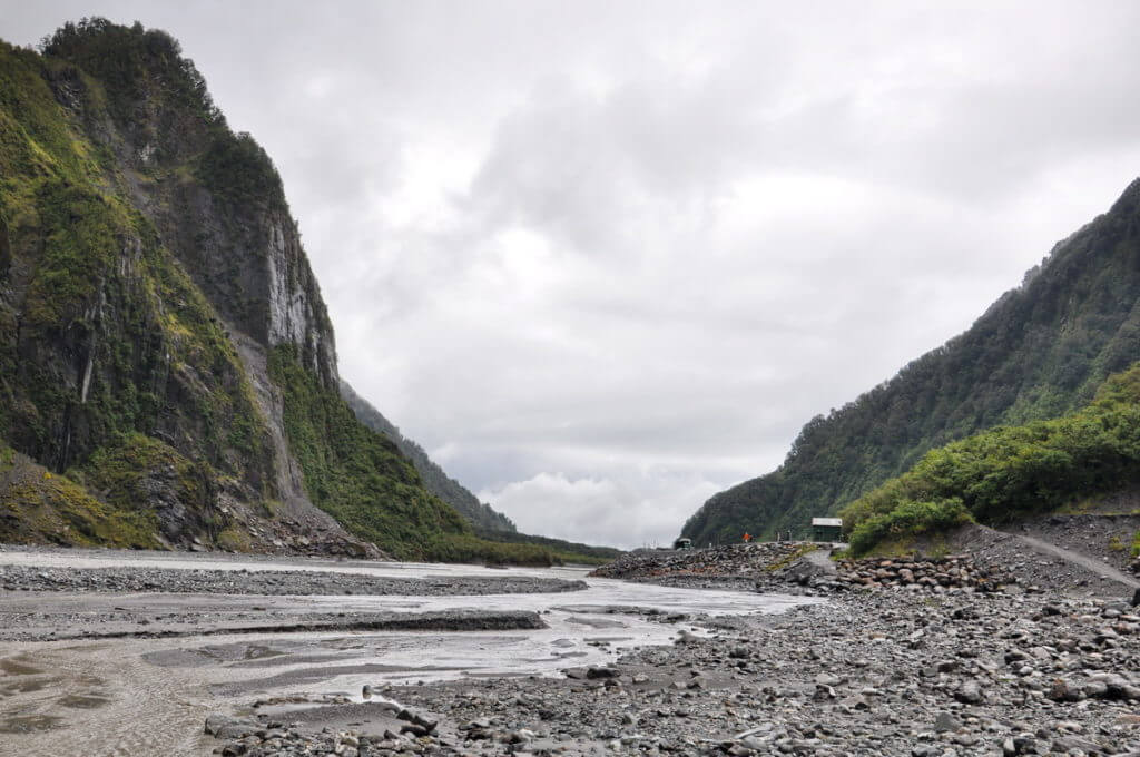 fox river, fox glacier valley, south island, new zealand