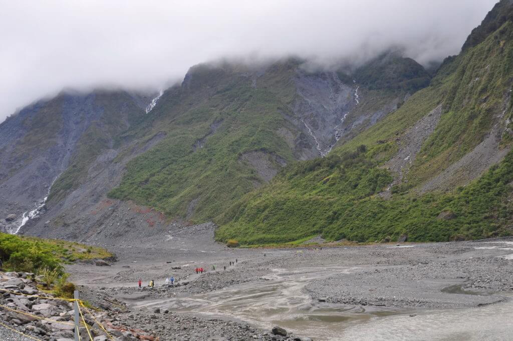 fox glacier valley, south island, new zealand