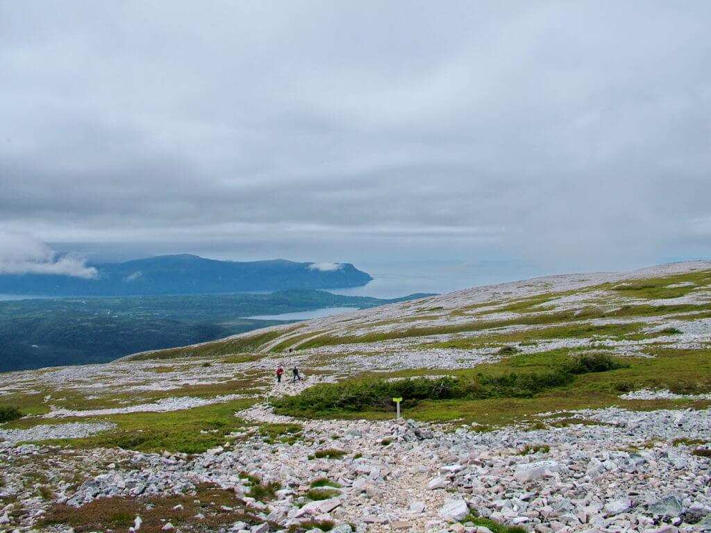 the summit of gros morne mountain, newfoundland, canada