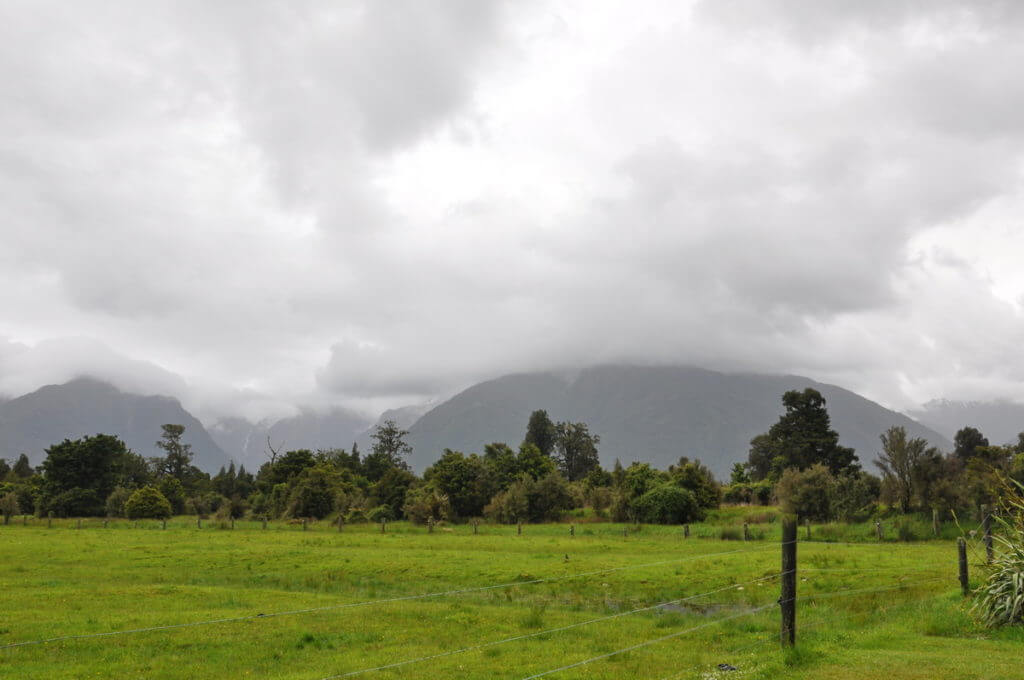 landscape around lake matheson, south island, new zealand