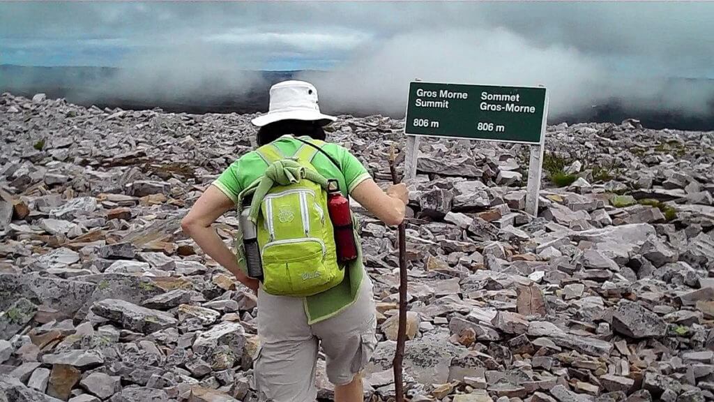jean on gros morne mountain, newfoundland, canada