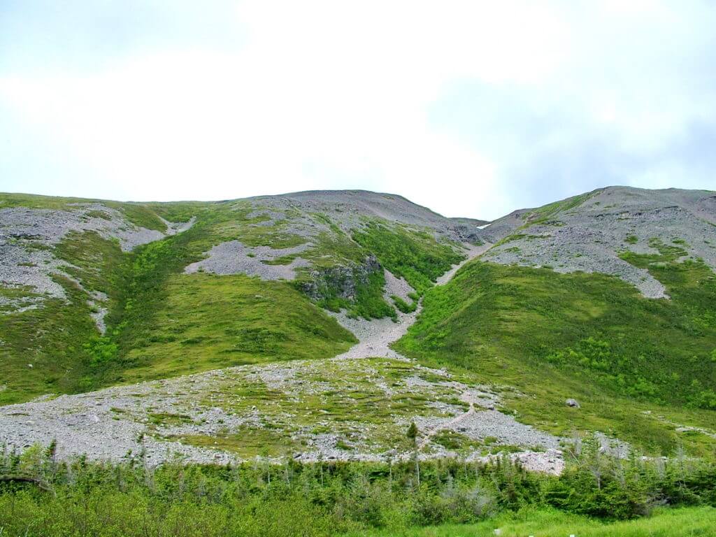the gully, gros morne mountain, newfoundland, canada