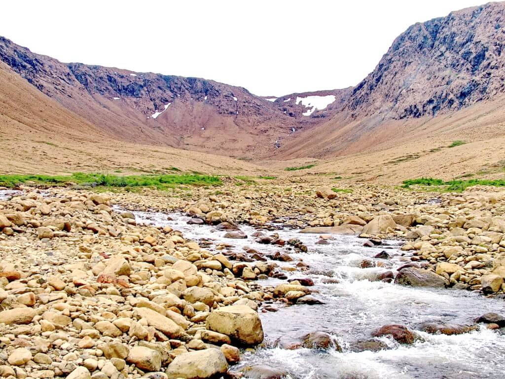 winter house brook, the tablelands, newfoundland, canada