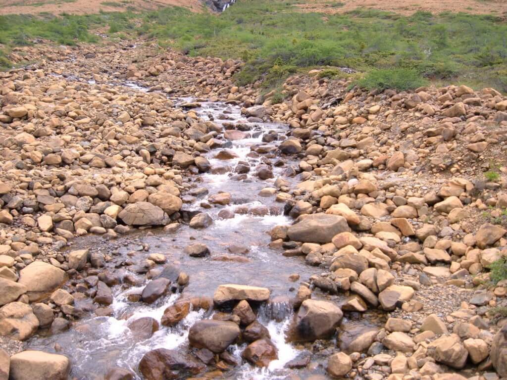 winter house brook, the tablelands, newfoundland, canada