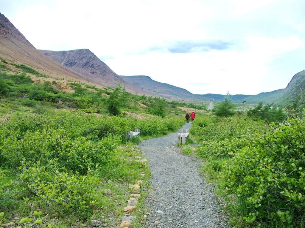 the tablelands trail, newfoundland, canada