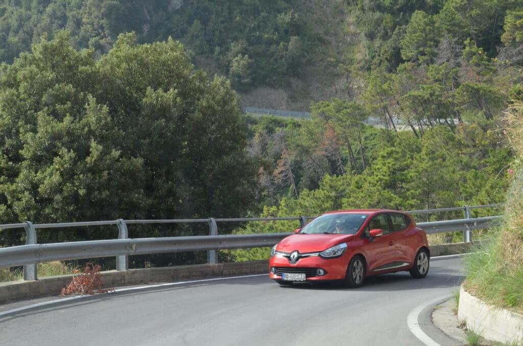 a mountain road, cinque terre, italy