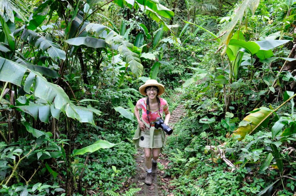 jean in the cloud forest, monteverde, costa rica