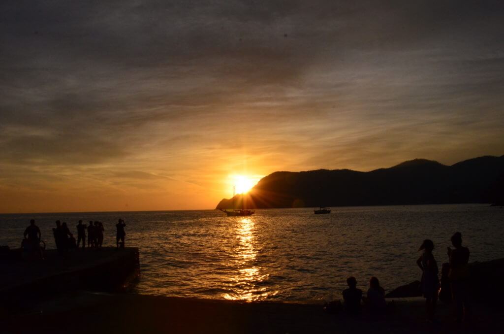 sunset, vernazza, cinque terre, italy