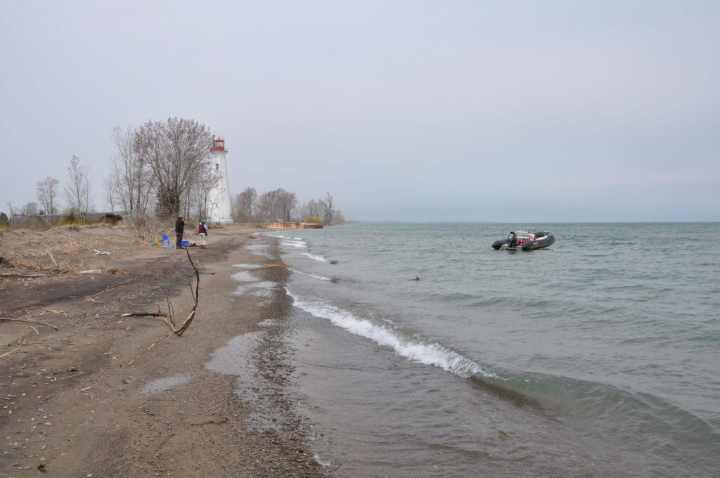 the tip of long point, lake erie, ontario