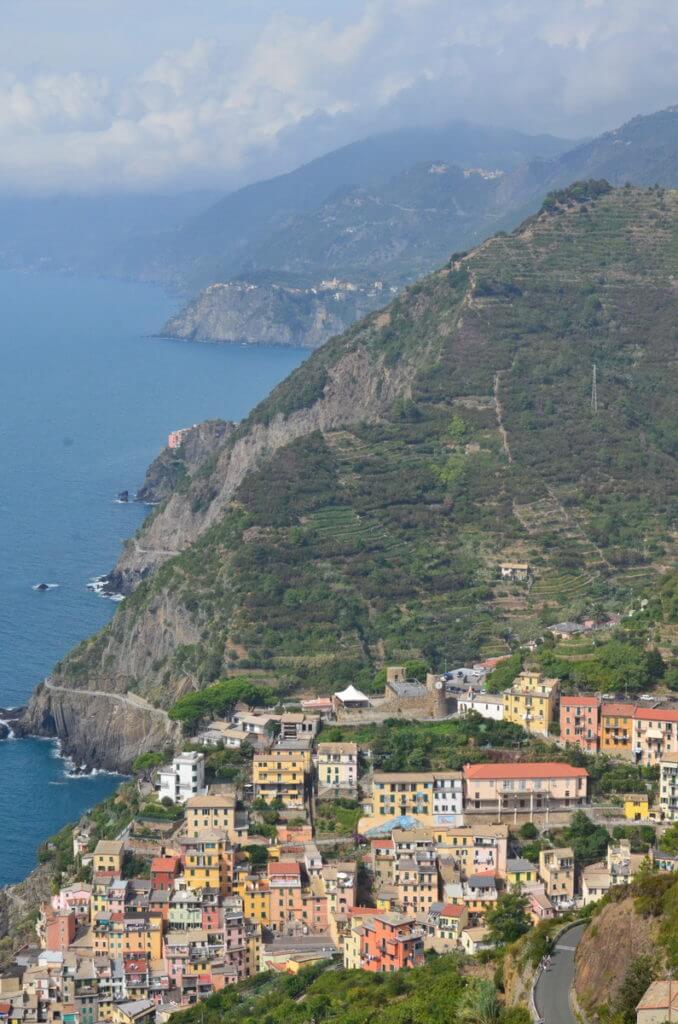 terraced vineyards, riomaggiore, cinque terre, italy