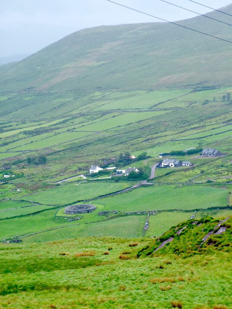 loher cashel, drystone ring fort, ring of kerry lookout, ireland