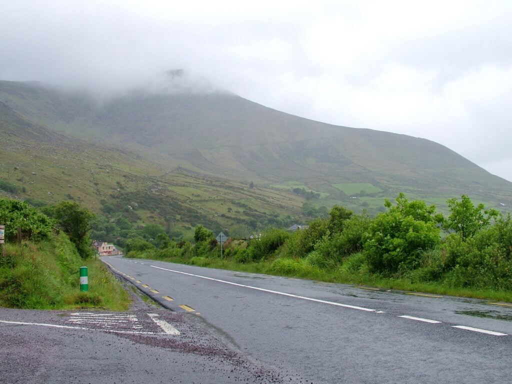 road intersection near killarney, ireland