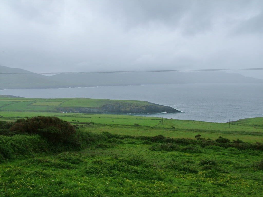 ocean view from the skellig ring, ireland