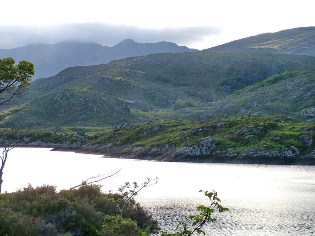 dusk over upper lake, killarney national park, ireland