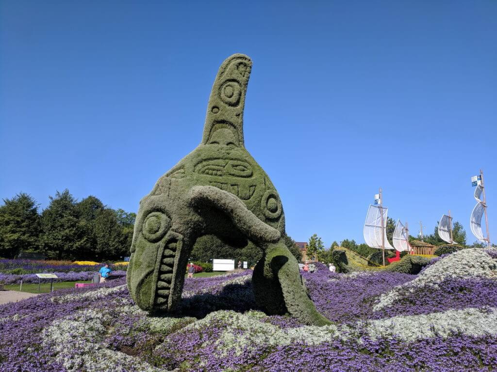 a killer whale, mosaiculture 2018, gatineau, quebec, canada 