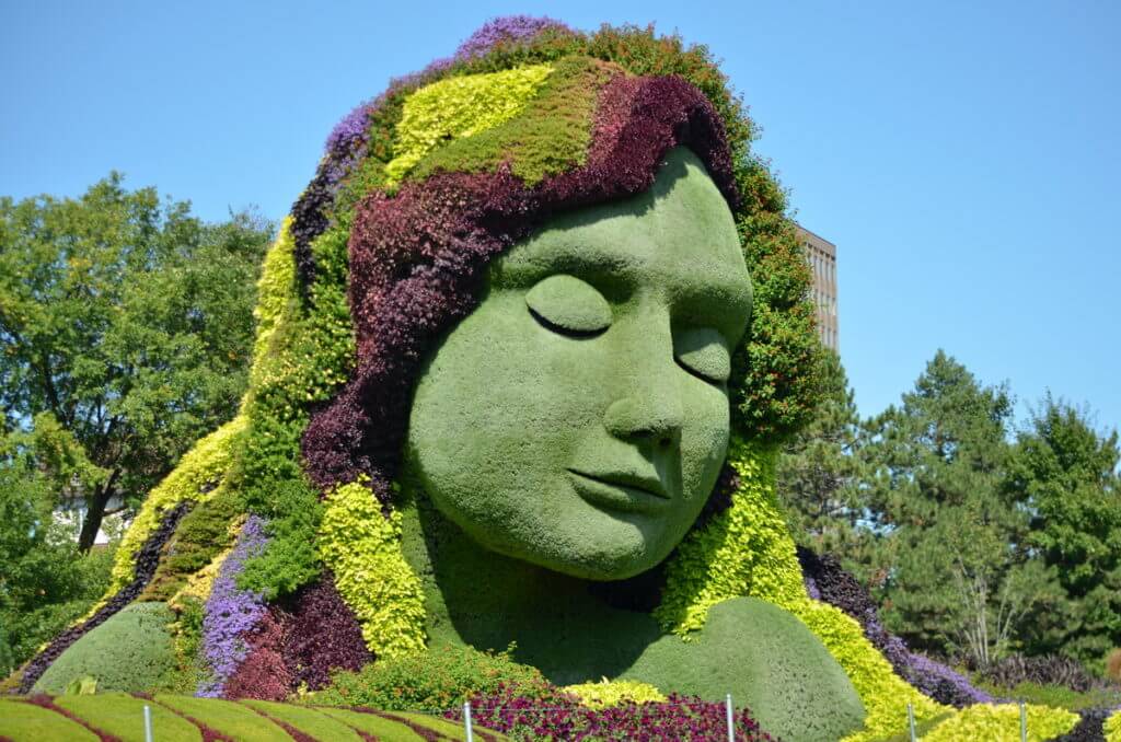 mother earth, mosaiculture 2018, gatineau, quebec, canada