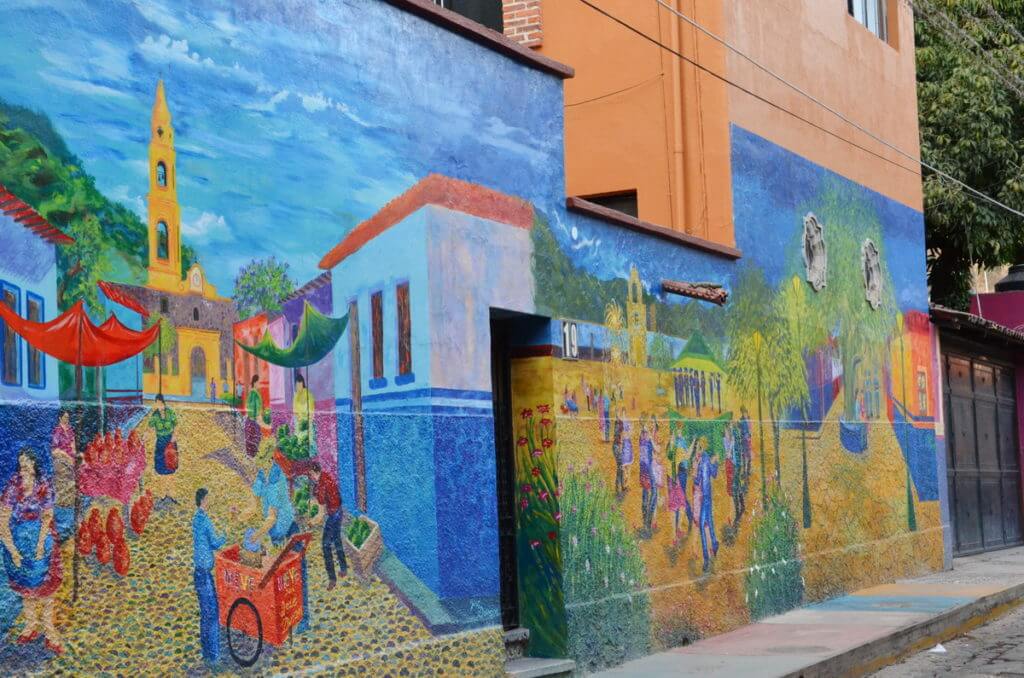 street art along the malecon, ajijic, lake chapala, mexico