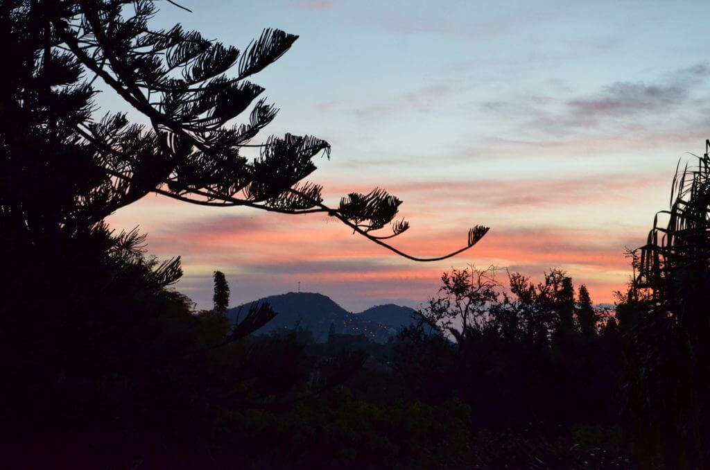 sunrise over ajijic, lake chapala, mexico