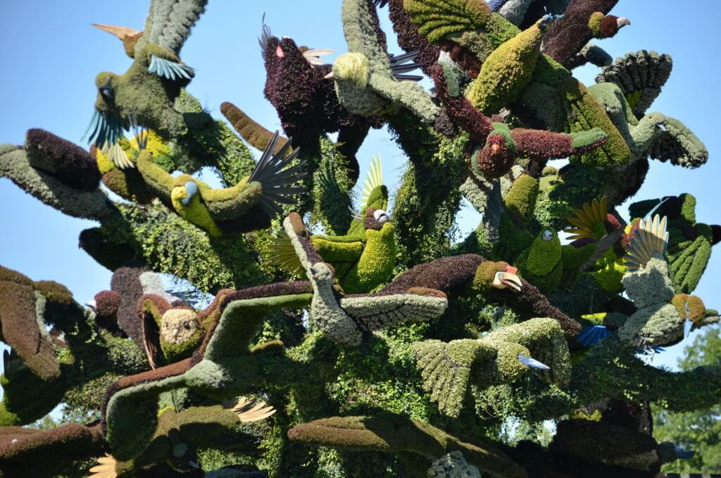 the bird tree, mosaiculture 2018, gatineau, quebec, canada