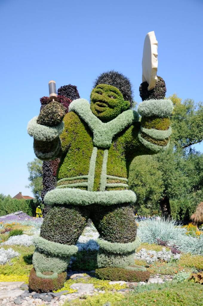 the drum dancer, mosaiculture 2018, gatineau, quebec, canada