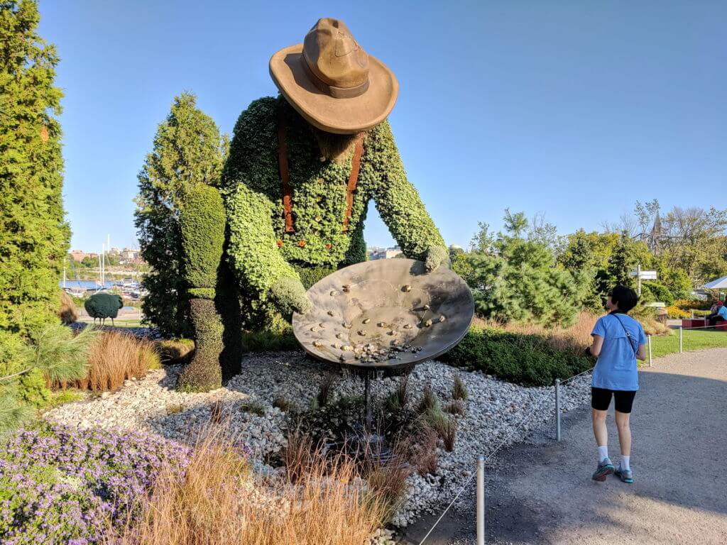 the prospector, mosaiculture 2018, gatineau, quebec, canada