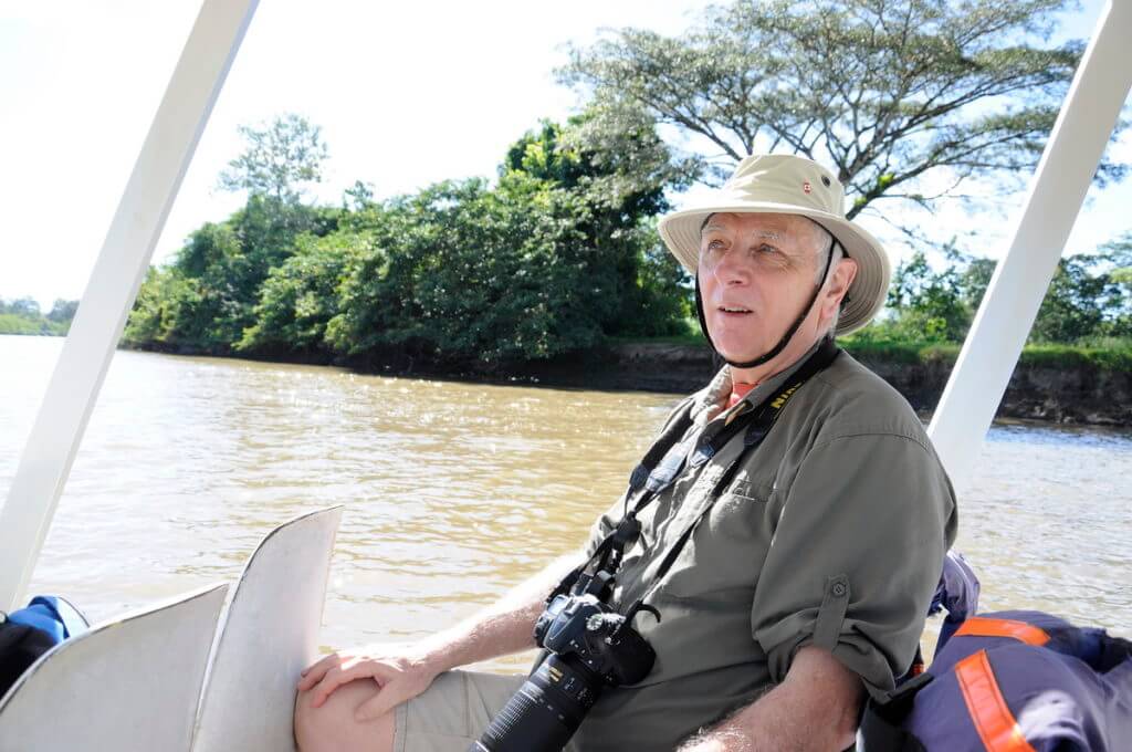 bob on a river tour, cano negro wildlife refuge, costa rica 
