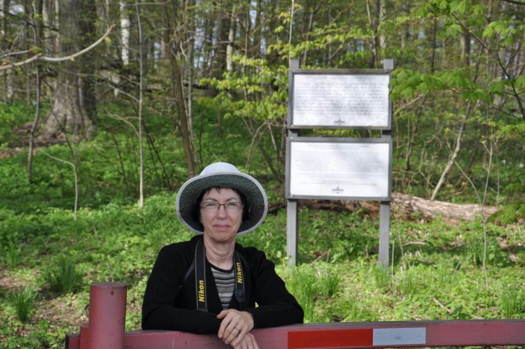 jean at jackson-gunn old growth forest, long point, ontario