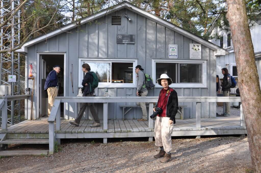 jean at the old cut research station, the old cut, long point, ontario