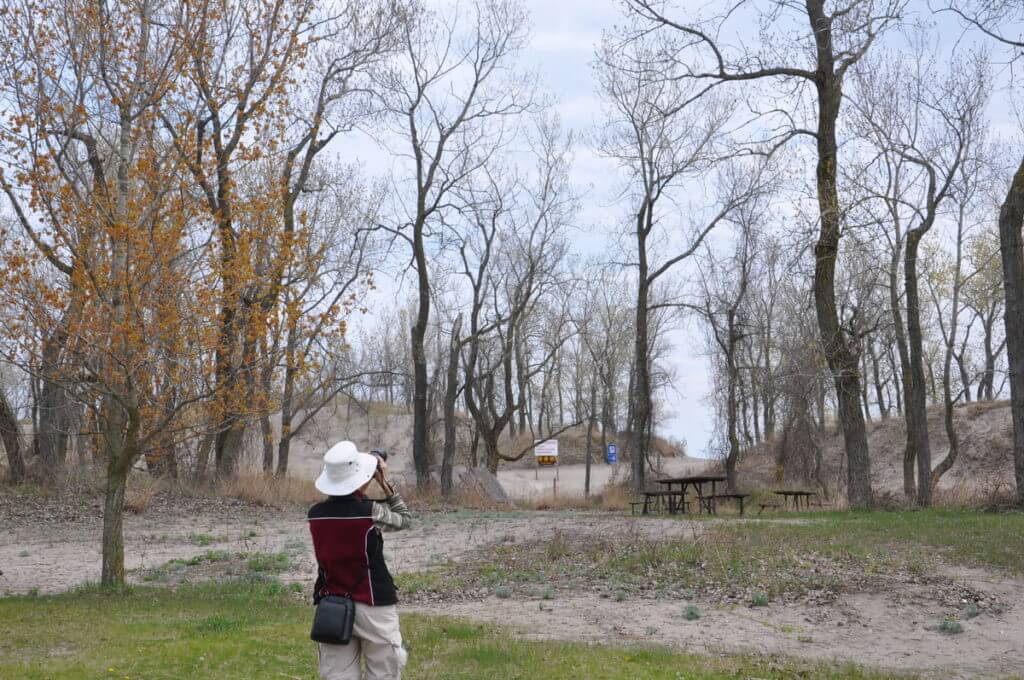 jean at the new long point provincial park, long point, ontario