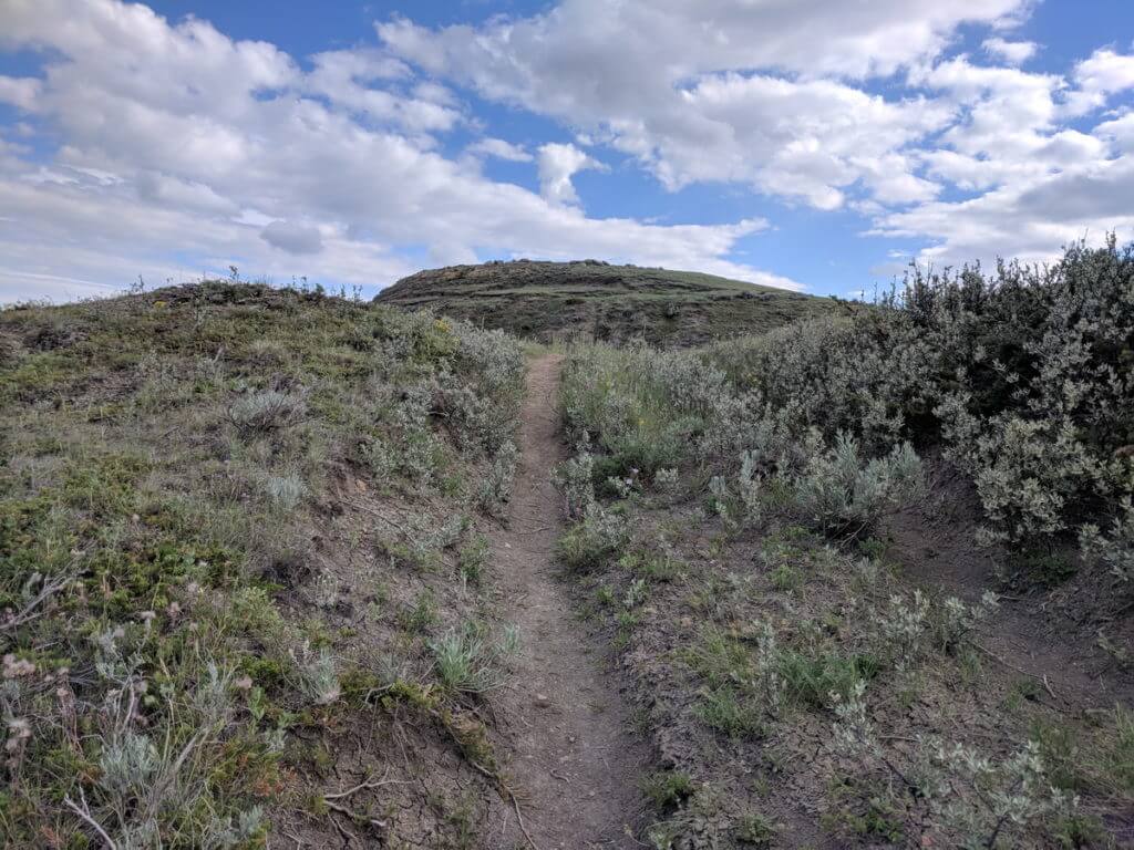 Image of a hill along the valley of 1000 devils route, grasslands national park east block, saskatchewan