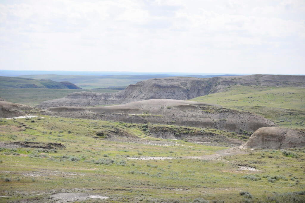 Image of the badlands along the valley of 1000 devils route, grasslands national park east block, saskatchewan