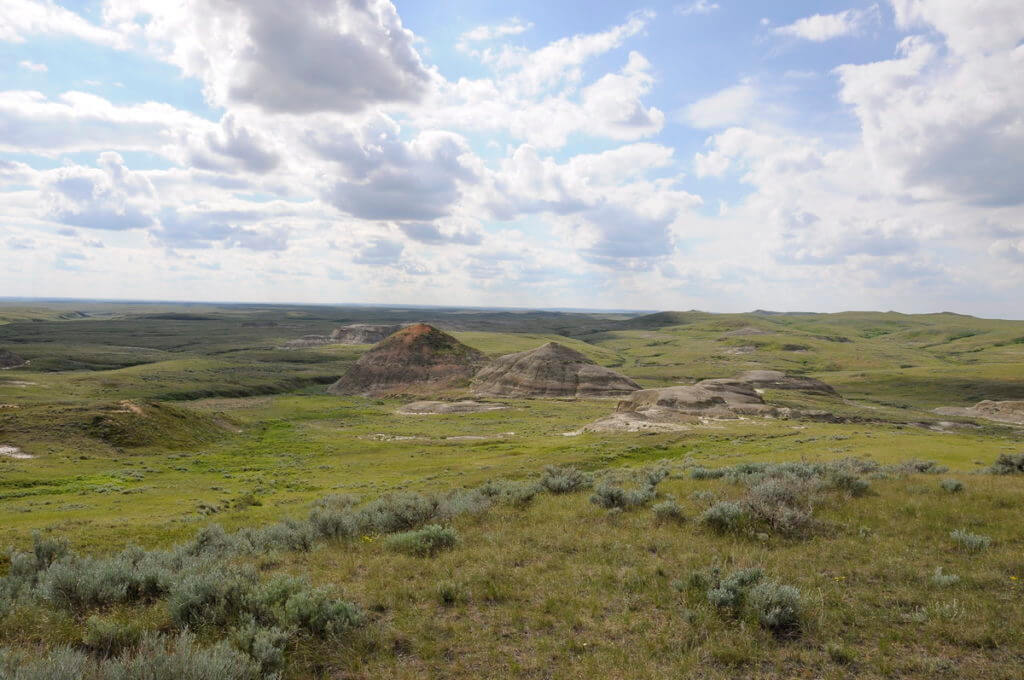 Image of badlands hills along the valley of 1000 devils route, grasslands national park east block, saskatchewan