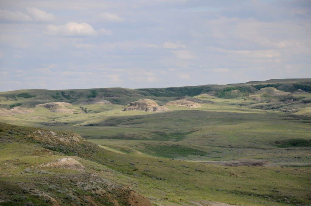 Image of a coulee, valley of 1000 devils route, grasslands national park east block, saskatchewan