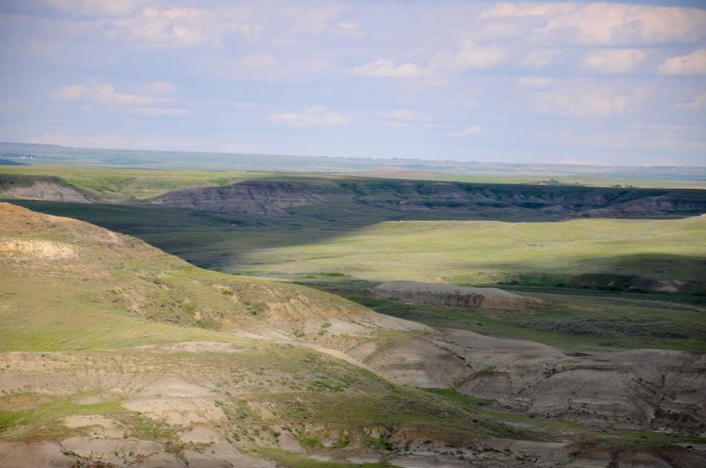 Image of a coulee along the valley of 1000 devils route, grasslands national park east block, saskatchewan