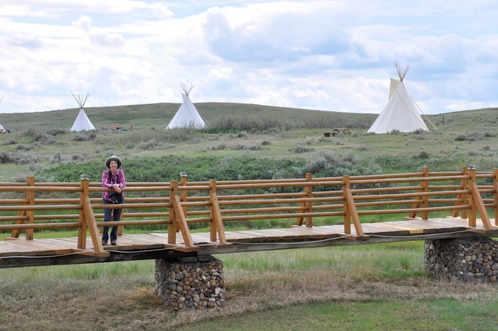 jImage of the jean on the bridge at rock creek campground, grasslands national park east block, saskatchewan