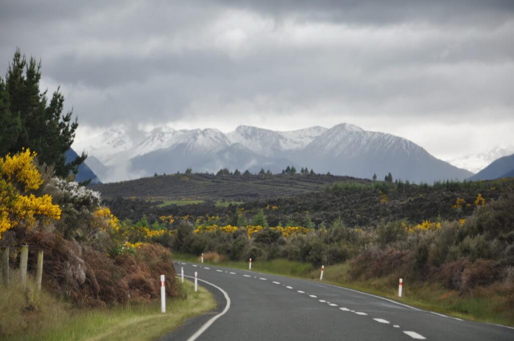 highway 94 into fiordland national park, south island, new zealand
