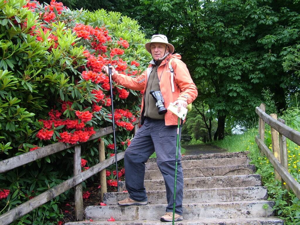 bob in the ornamental gardens, glenariff forest park, northern ireland