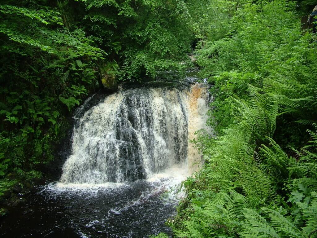 a waterfalls, waterfalls trail, glenariff forest park, northern ireland