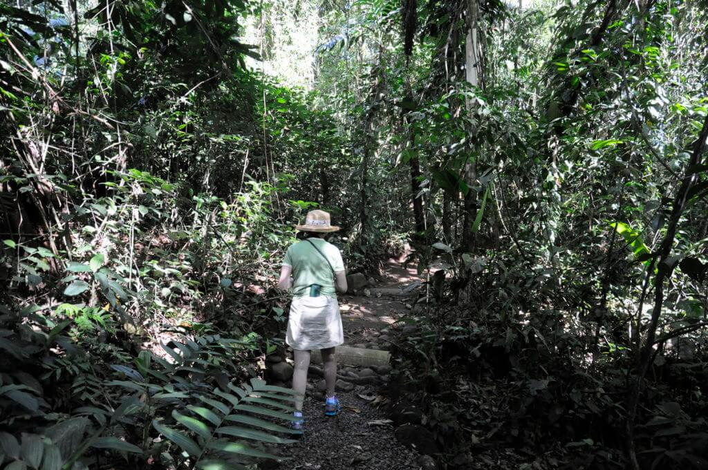 jean on the trail, ecocentro danaus, la fortuna, costa rica