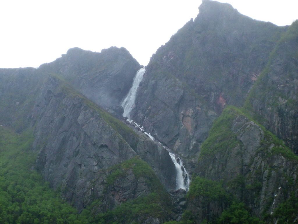 stream from the highland plateau, western brook pond, gros morne national park, newfoundland, canada