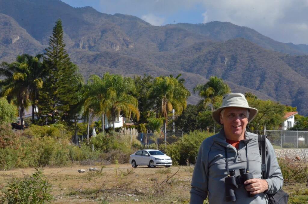 forested slopes of sierra madre, lake chapala, mexico