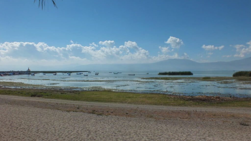 boats on lake chapala, mexico