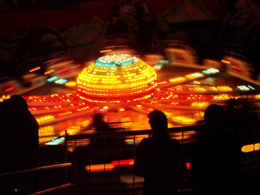colourful ride at markham fair, markham, ontario, 2005